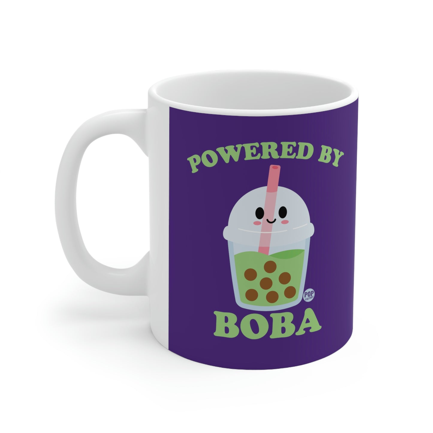 POWERED BY BOBA COFFEE MUG