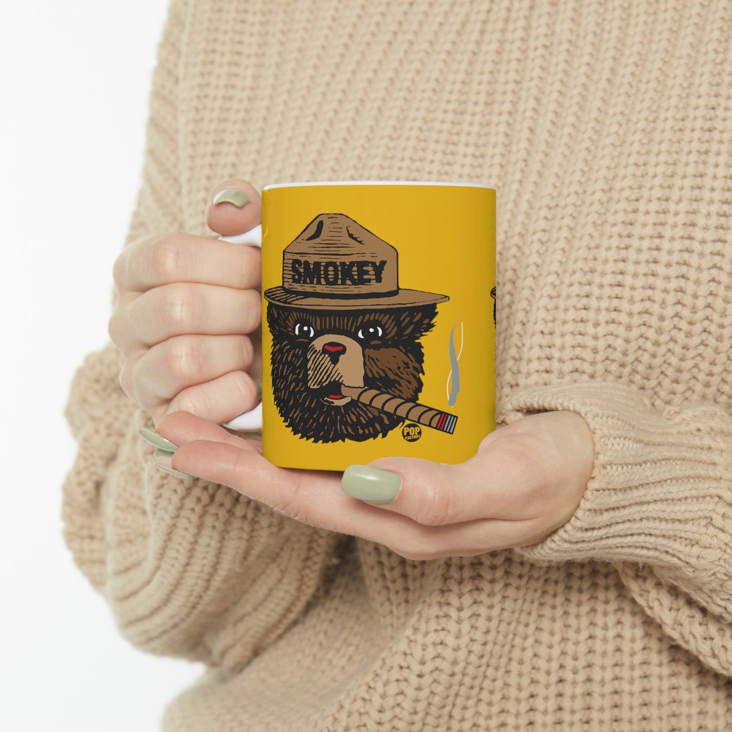 Smoking Smokey Bear Mug