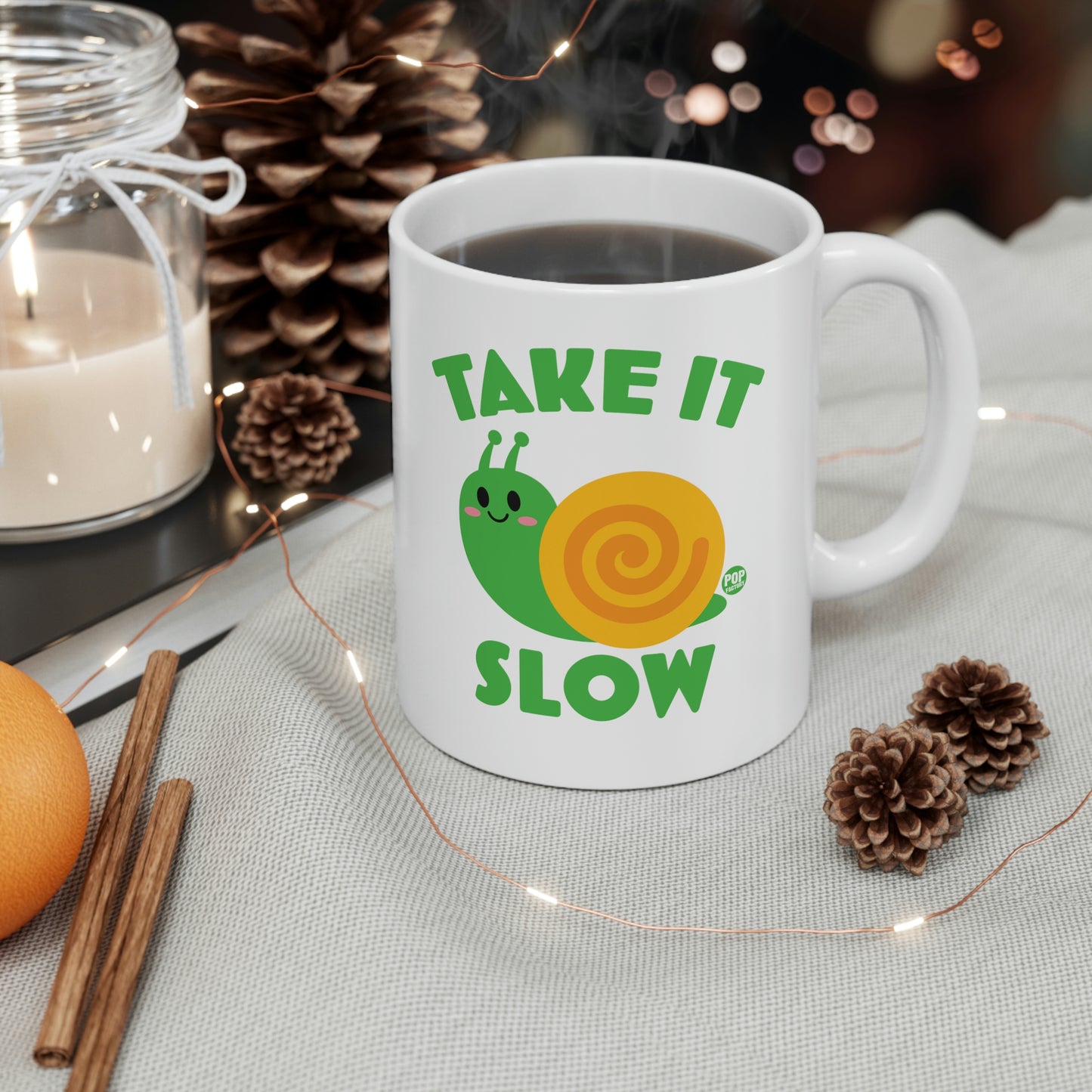 Take It Slow Snail Mug