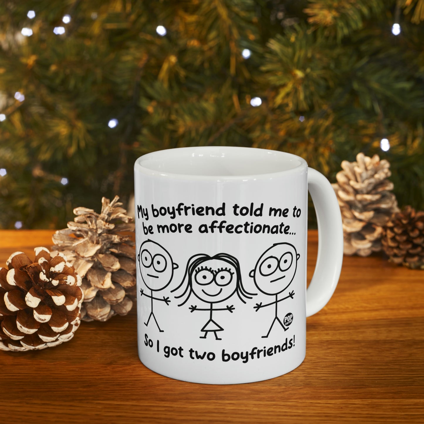 Two Boyfriends Girl Mug