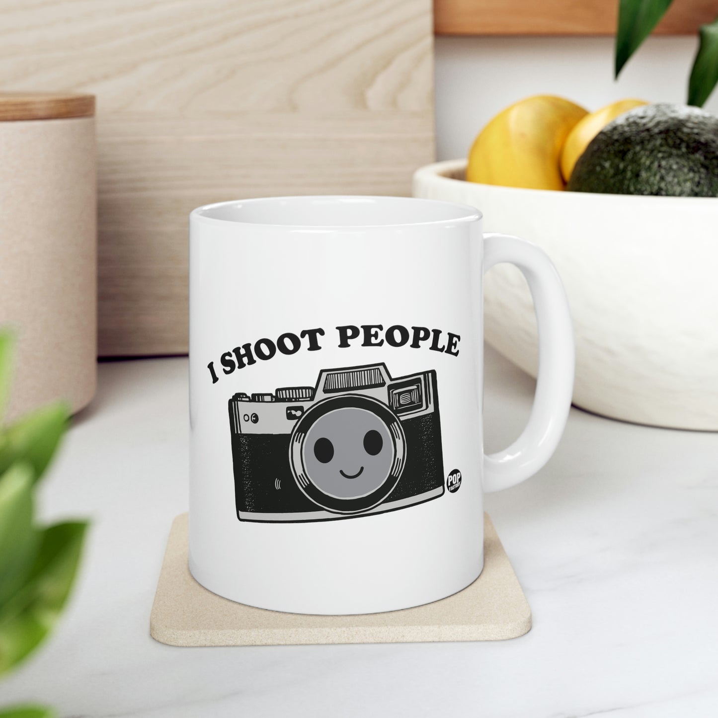 I SHOOT PEOPLE COFFEE MUG