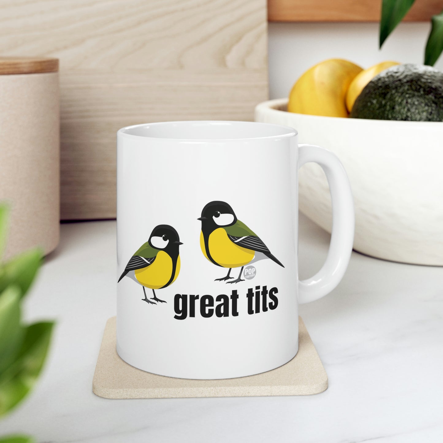 GREAT TITS COFFEE MUG