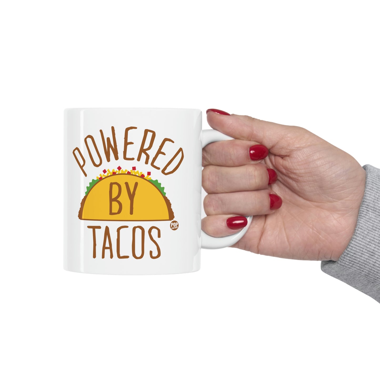 POWERED BY TACOS COFFEE MUG