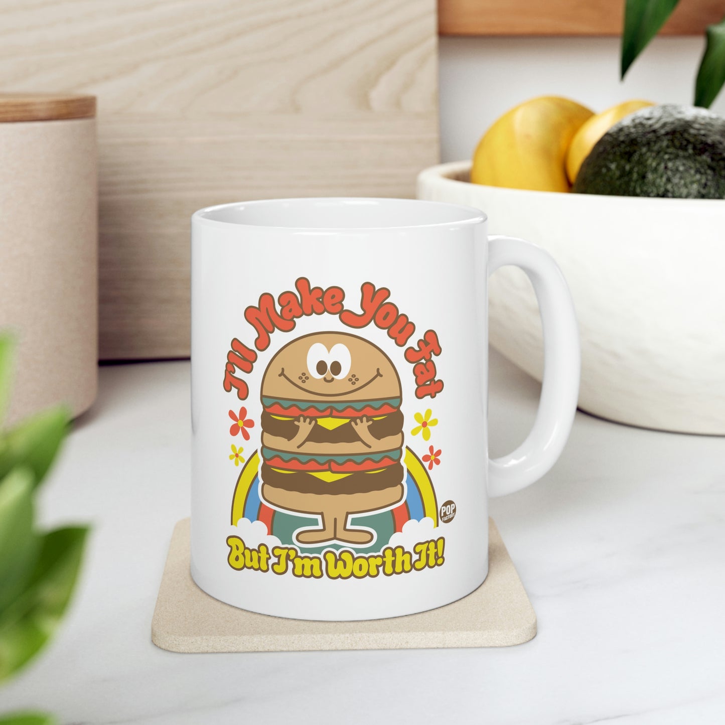 FUNSHINE-I'LL MAKE YOU FAT BURGER COFFEE MUG