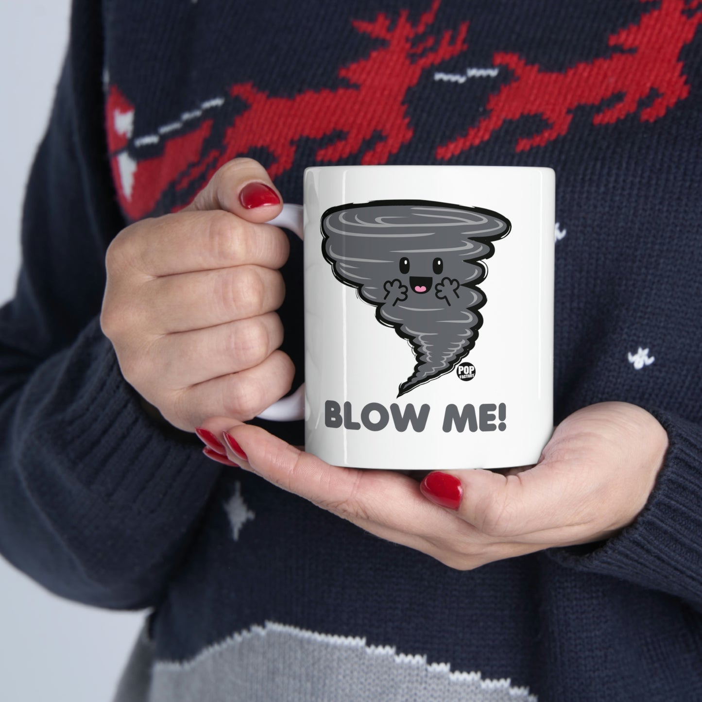 BLOW ME HURRICANE COFFEE MUG