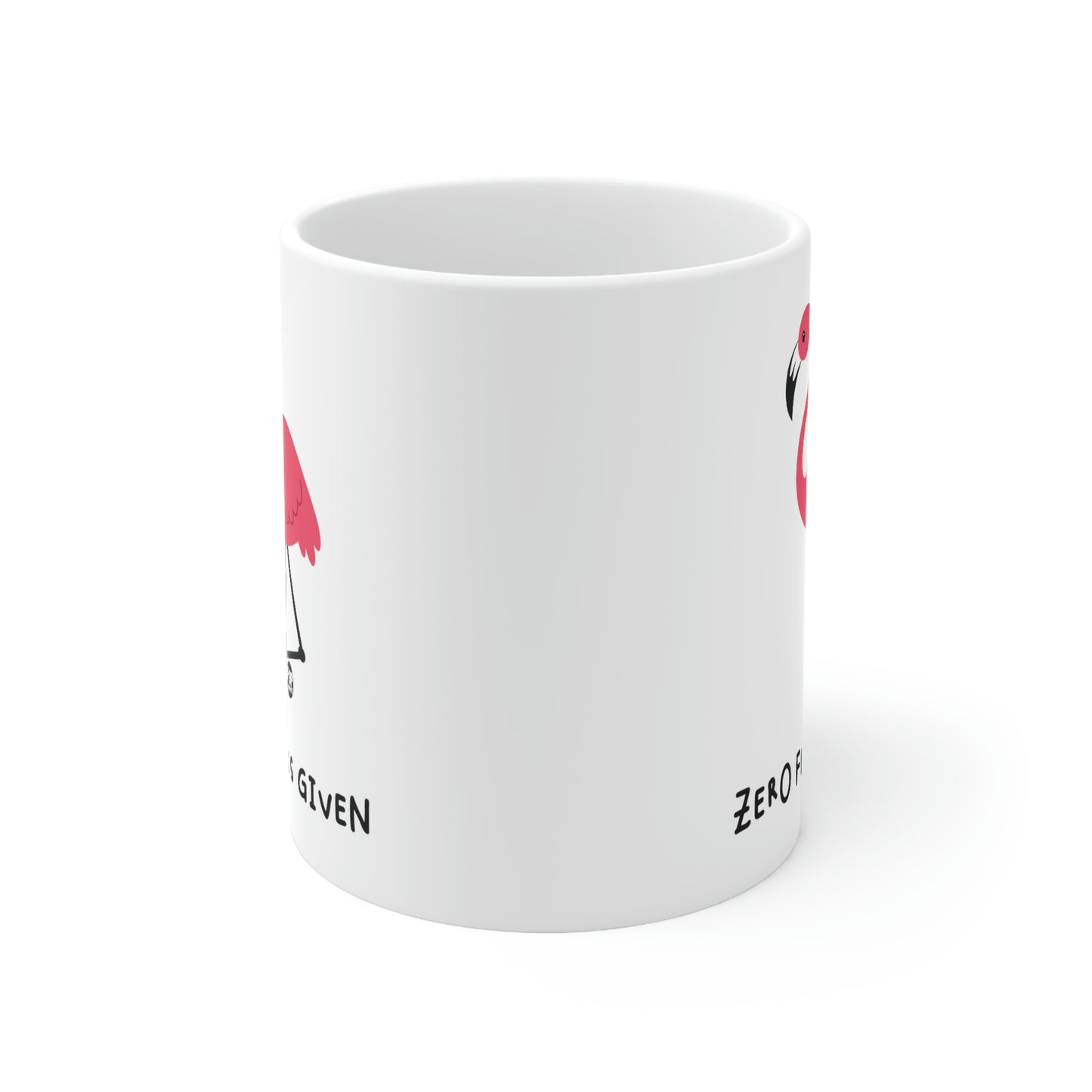 Zero Flocks Given Flamingo Mug