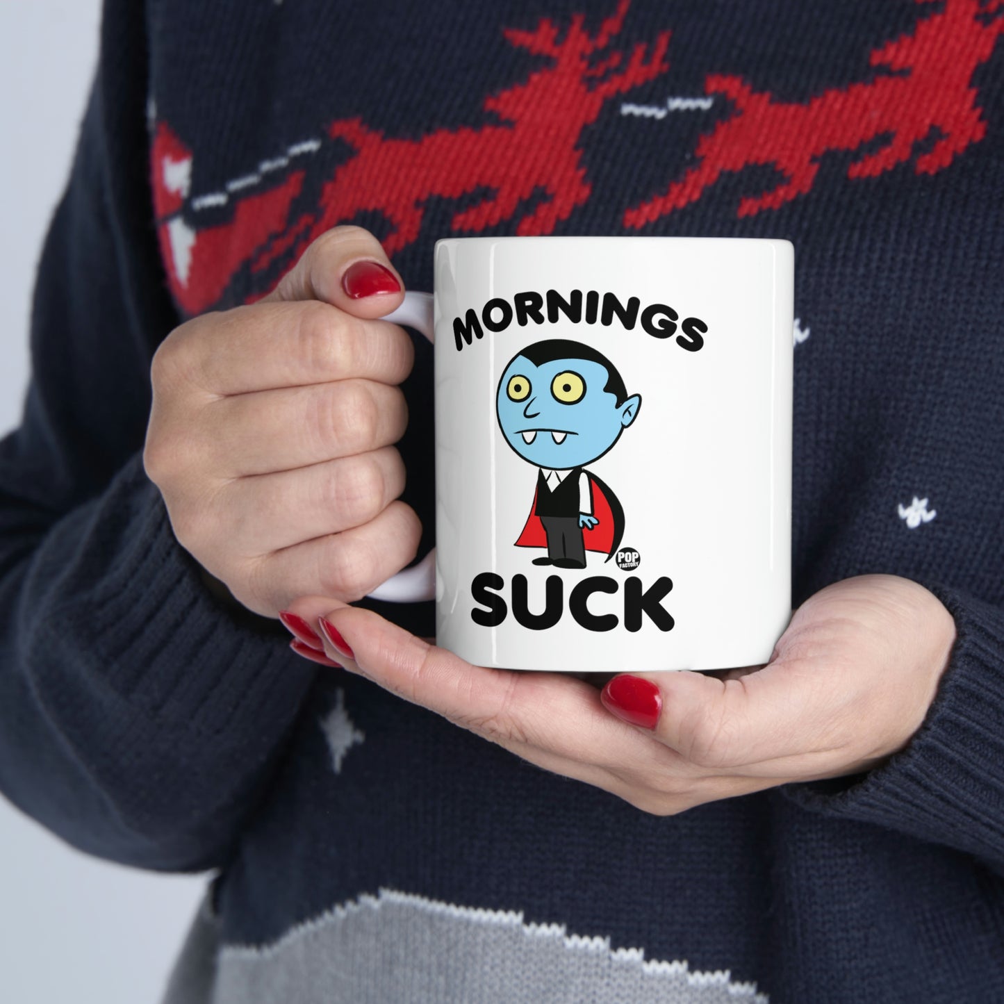 MORNING SUCK DRACULA COFFEE MUG