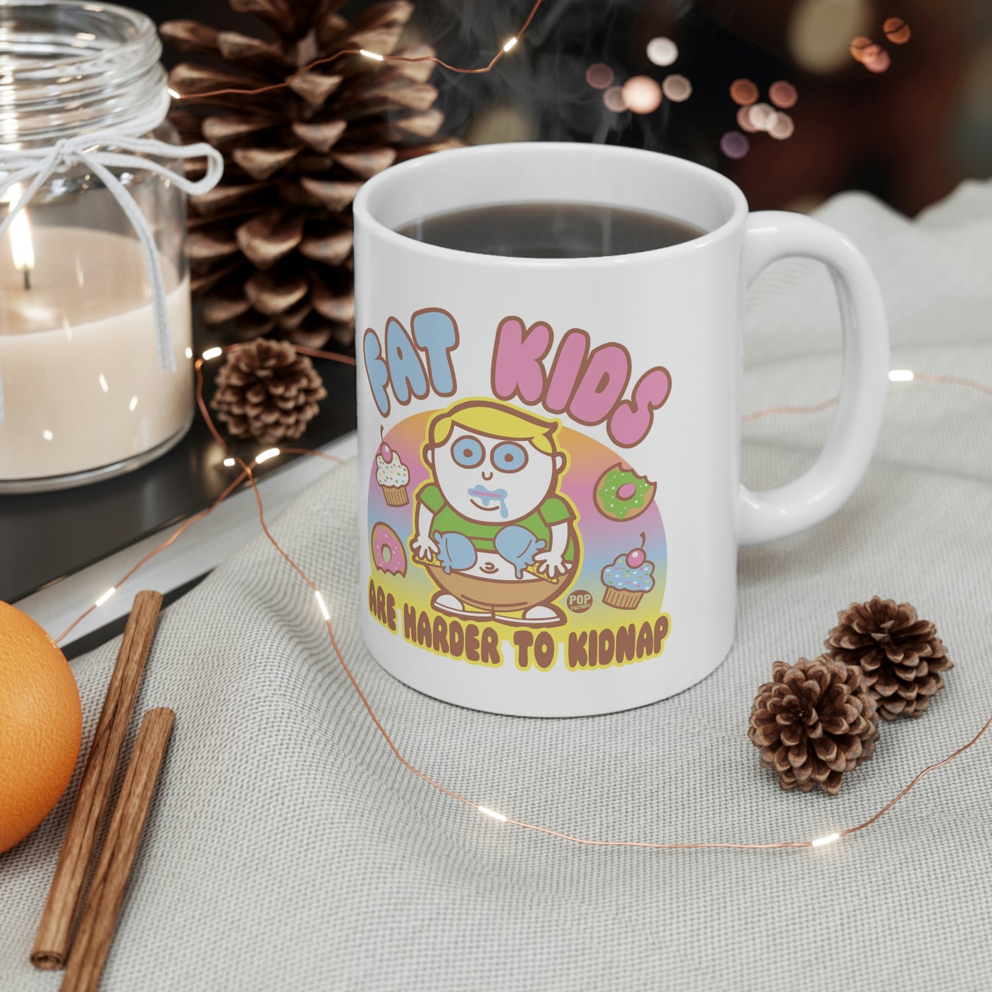 FAT KIDS ARE HARD TO KIDNAP CUTE COFFEE MUG