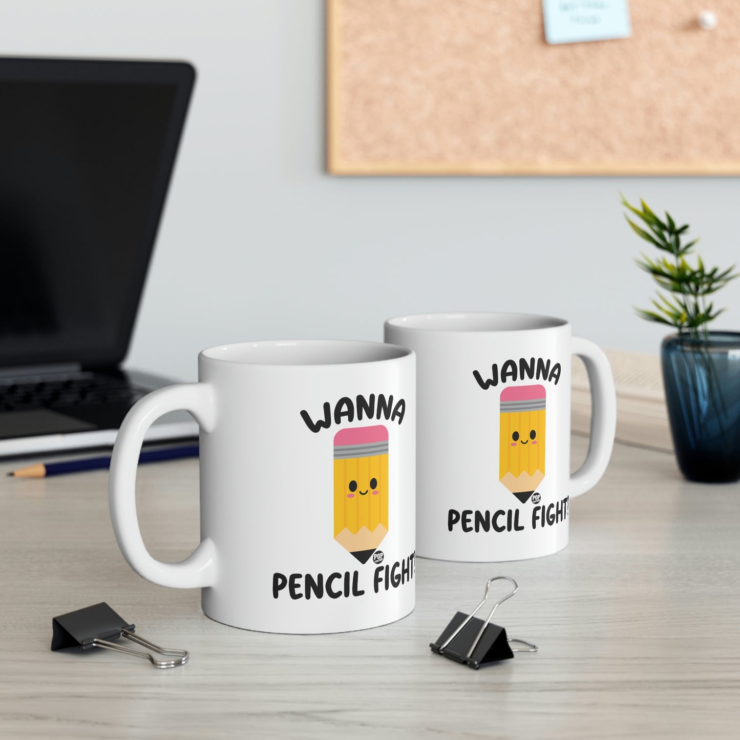 Wanna Pencil Fight Mug