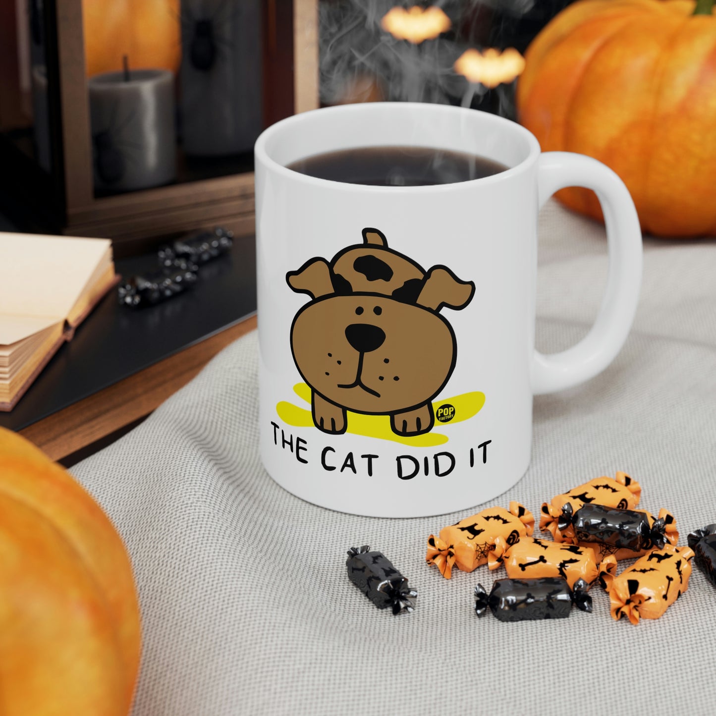 CAT DID IT COFFEE MUG