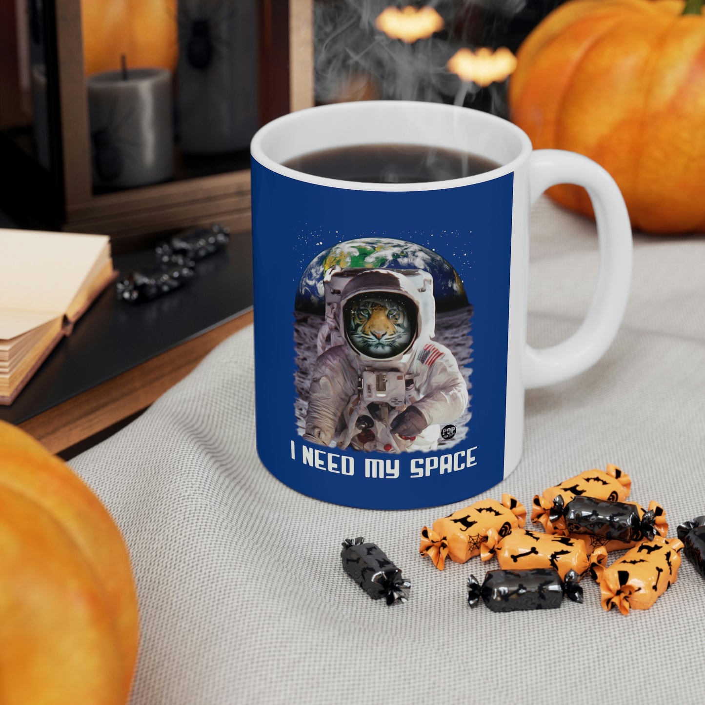 I NEED MY SPACE TIGER COFFEE MUG