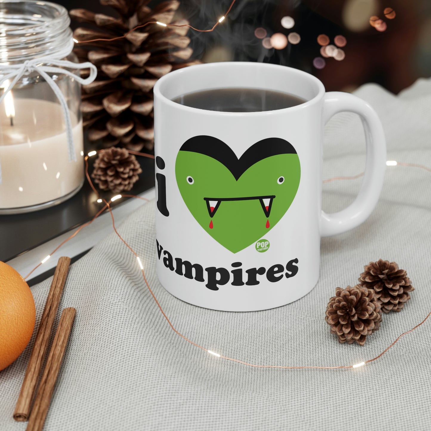 I LOVE VAMPIRES COFFEE MUG