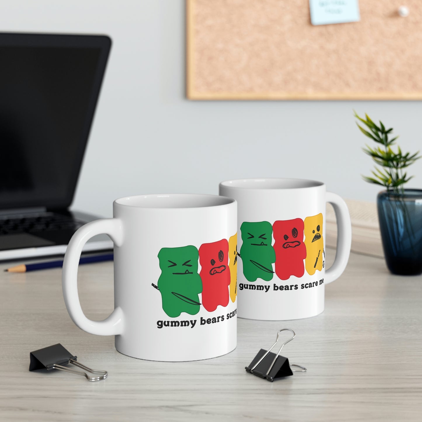 GUMMY BEARS SCARE ME COFFEE MUG