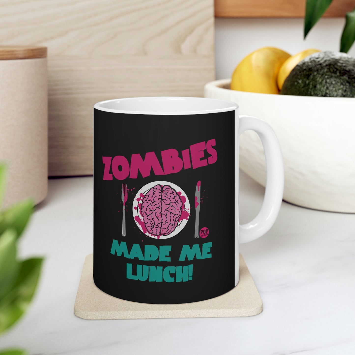 ZOMBIES MADE LUNCH COFFEE MUG