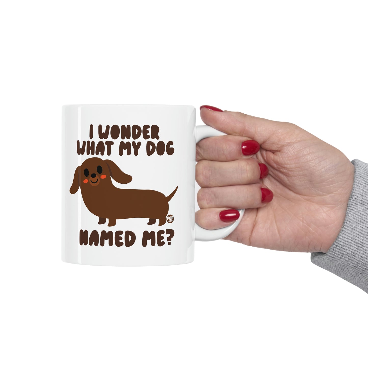 Wonder What My Dog Named Me Mug