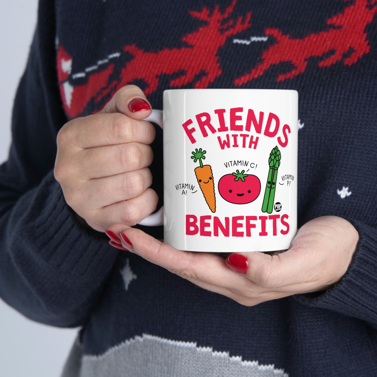 FRIENDS WITH BENEFITS VEGGIES COFFEE MUG