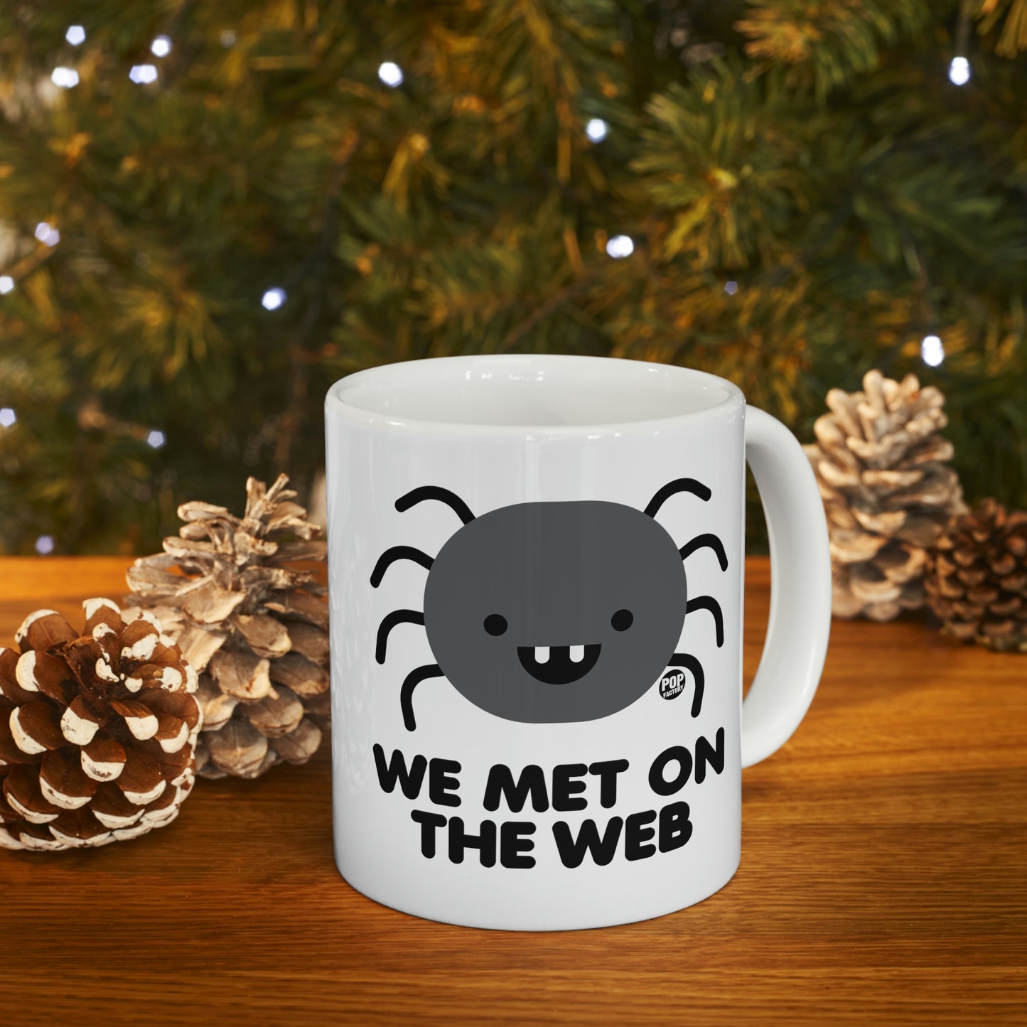 We Met On Web Spider Mug