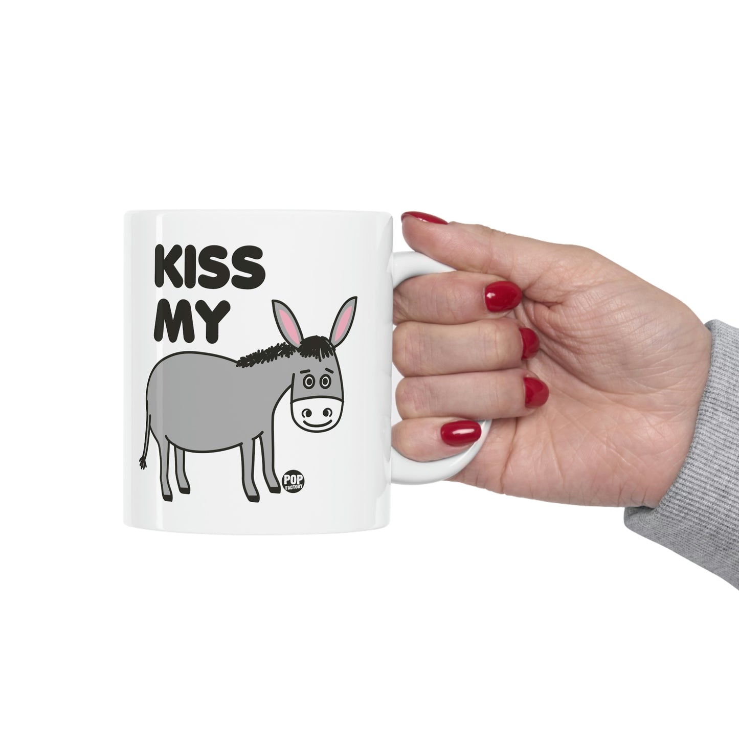 Kiss My Ass Donkey Coffee Mug