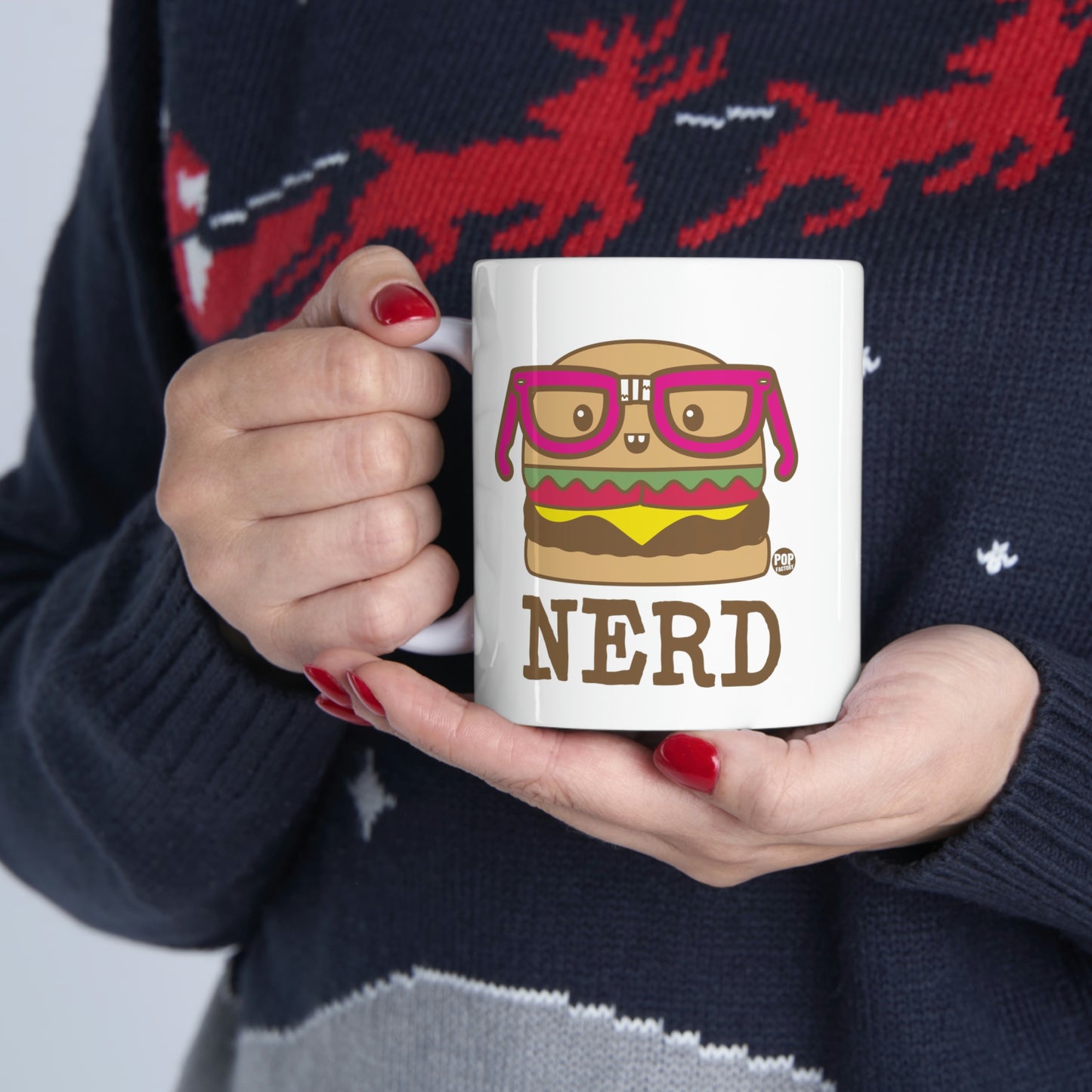 NERD BURGER COFFEE MUG