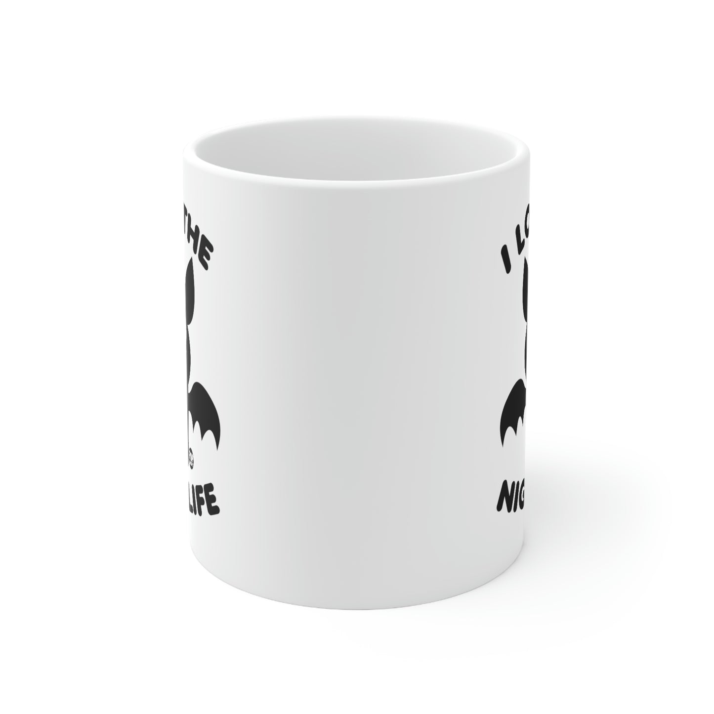 I LOVE THE NIGHT LIFE, BAT COFFEE MUG