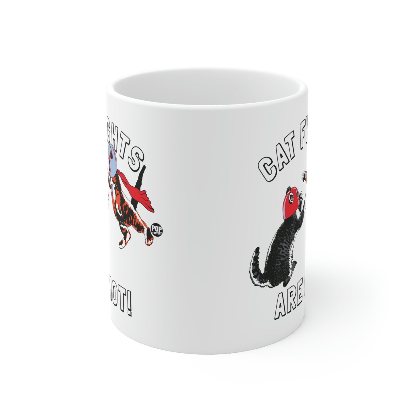 CAT FIGHTS ARE HOT! COFFEE MUG