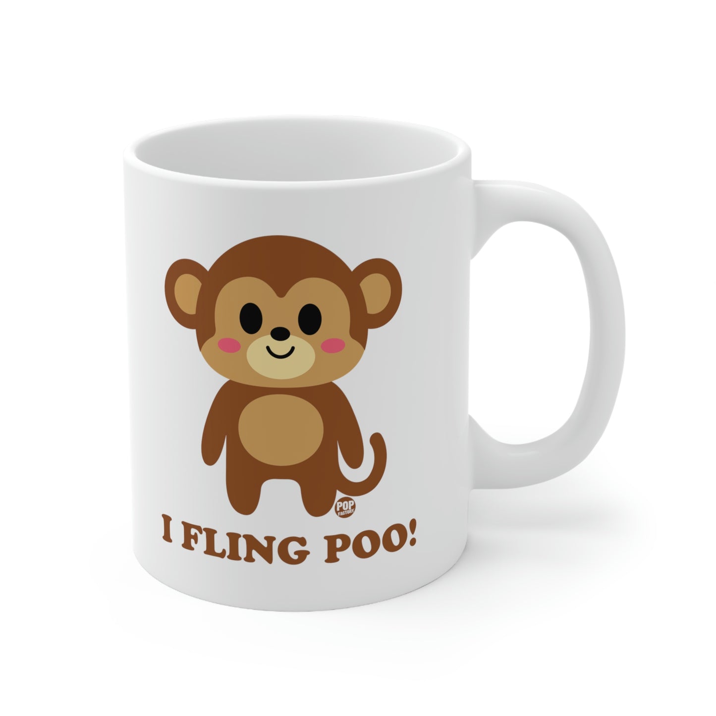 I FLING POO!  MONKEY COFFEE MUG