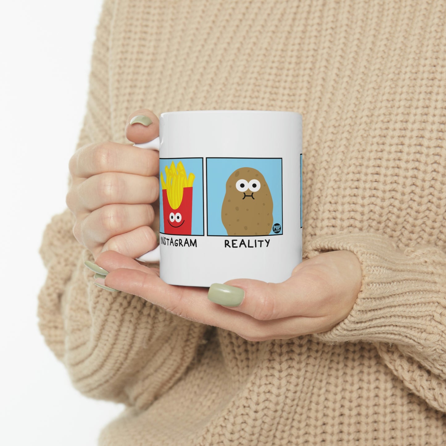 ONLINE REALITY POTATO COFFEE MUG