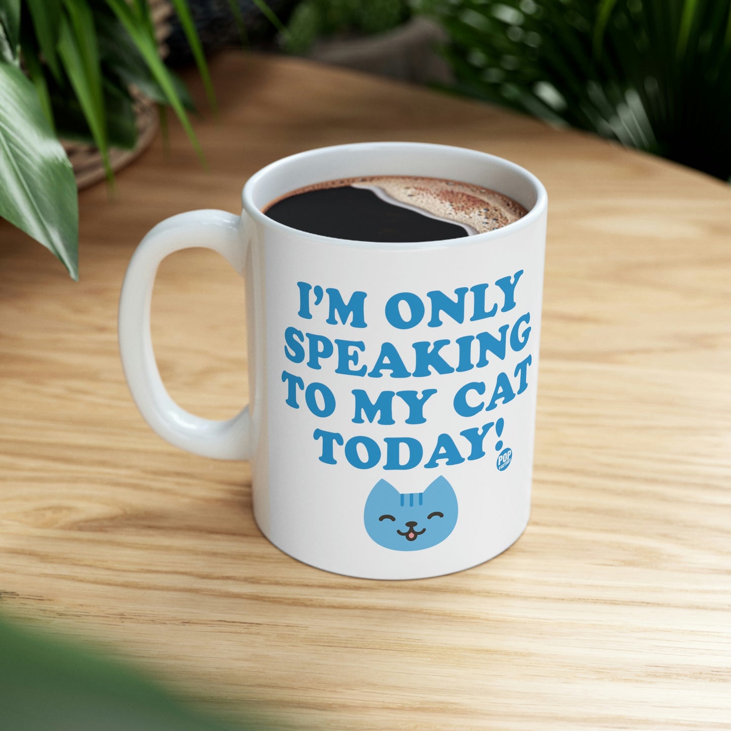 I'M ONLY SPEAKING TO MY CAT TODAY COFFEE MUG