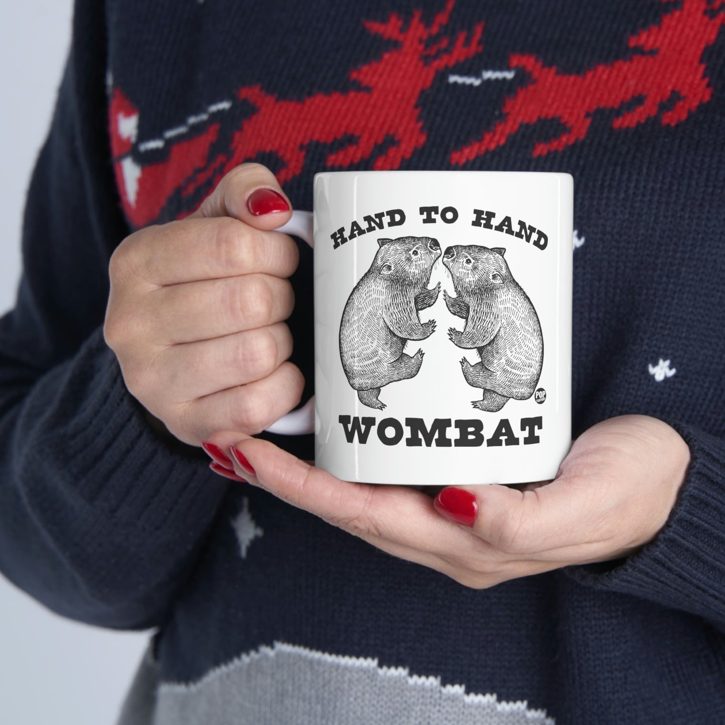 HAND TO HAND WOMBAT COFFEE MUG