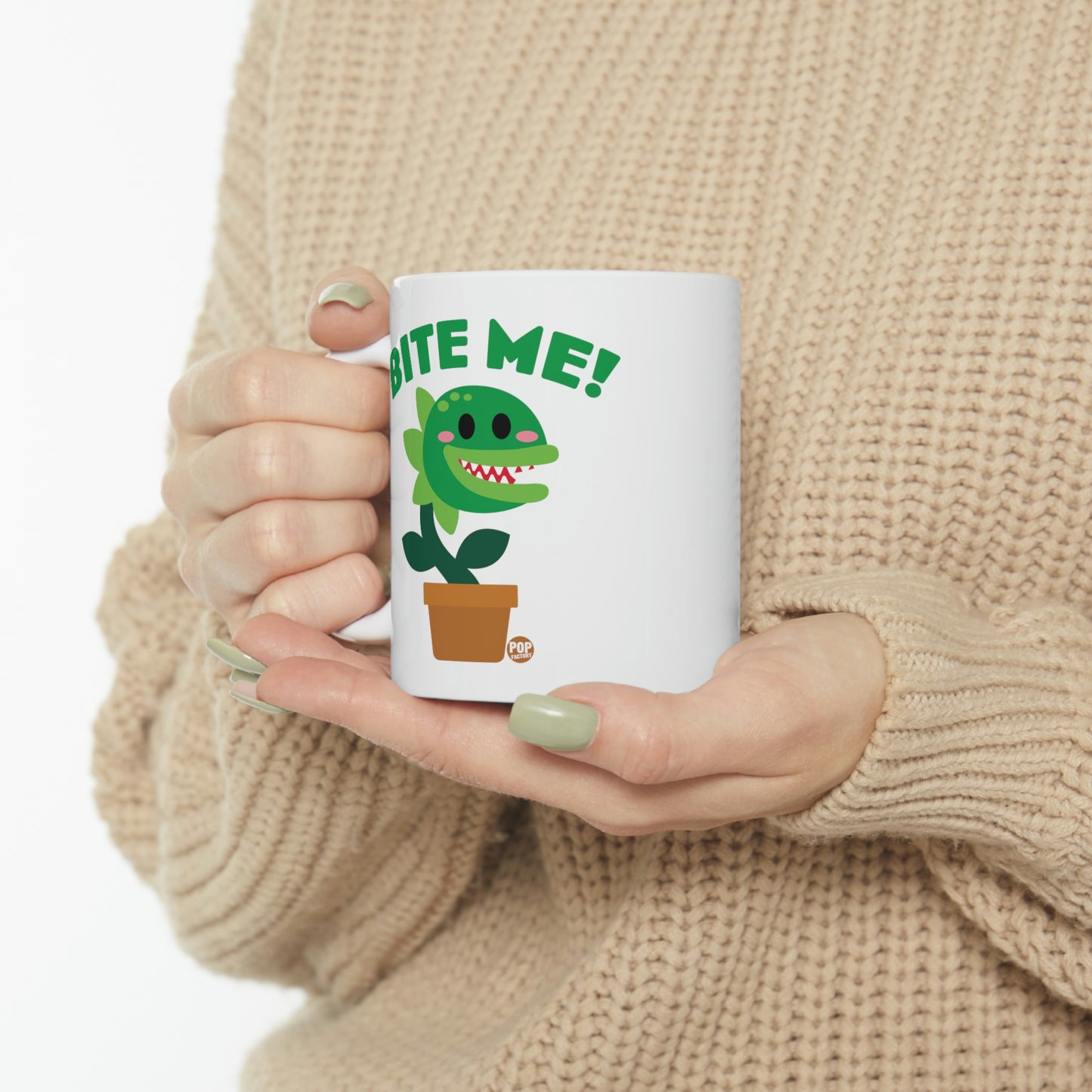 BITE ME VENUS FLYTRAP COFFEE MUG