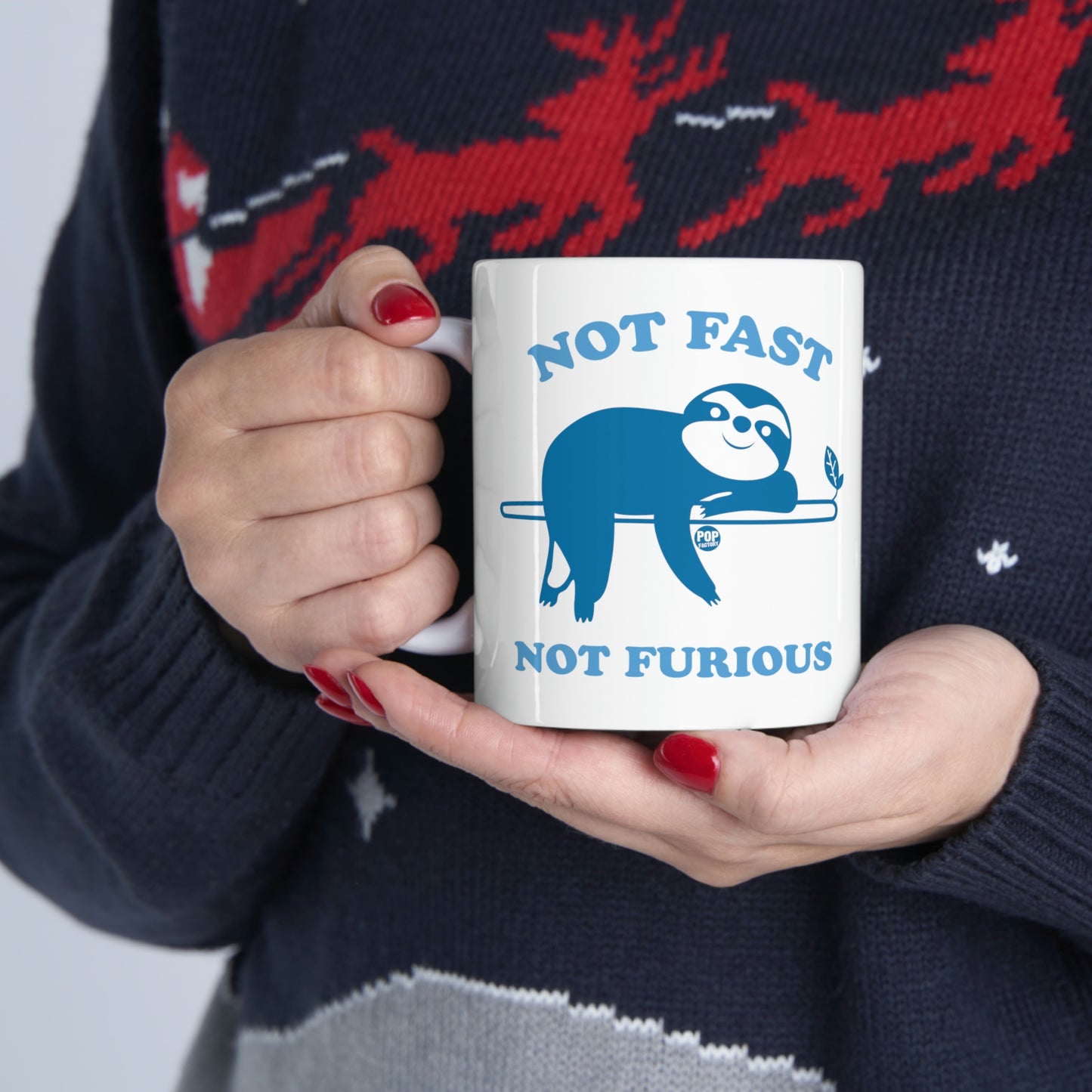 NOT FAST NOT FURIOUS SLOTH COFFEE MUG