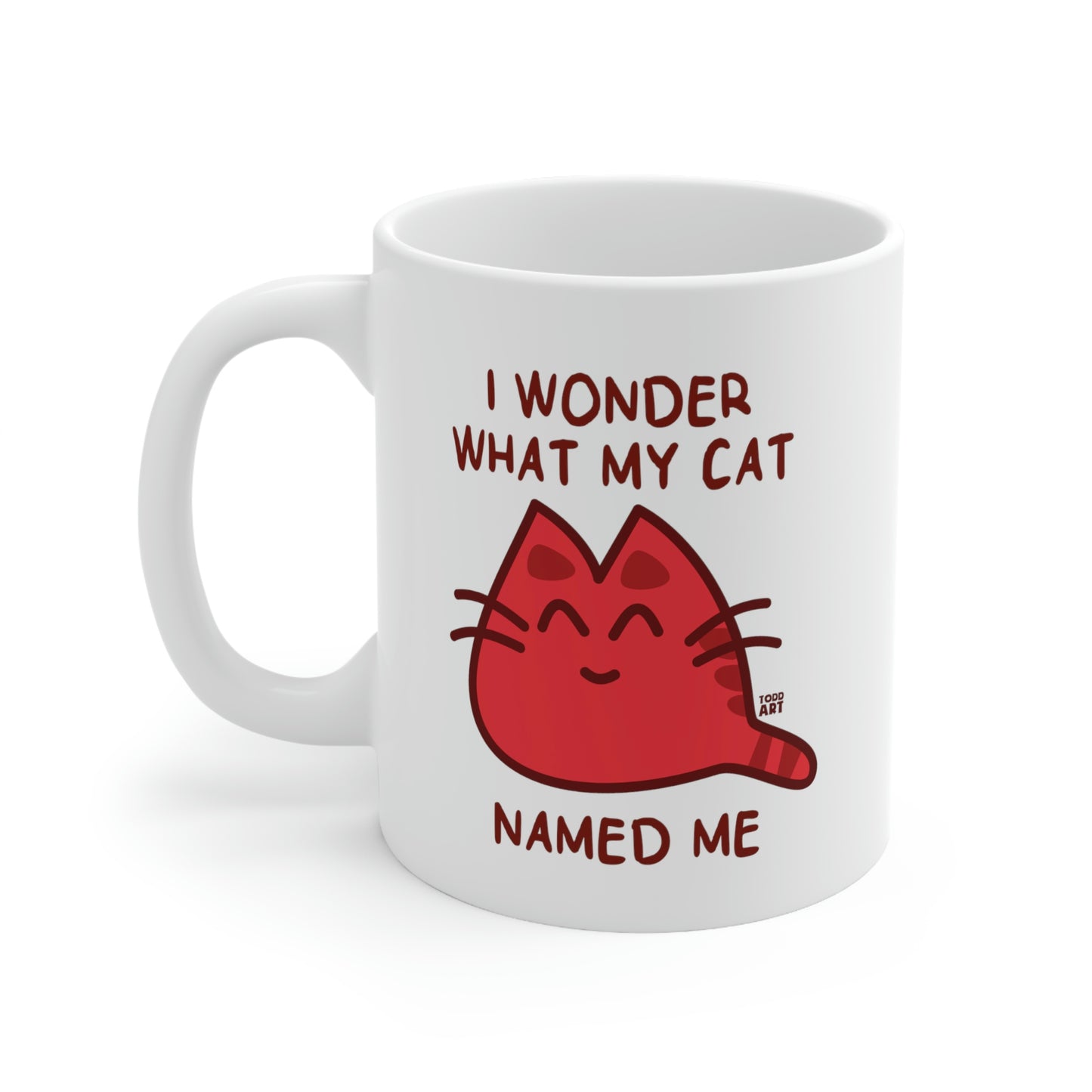 Wonder What My Cat Named Me Mug