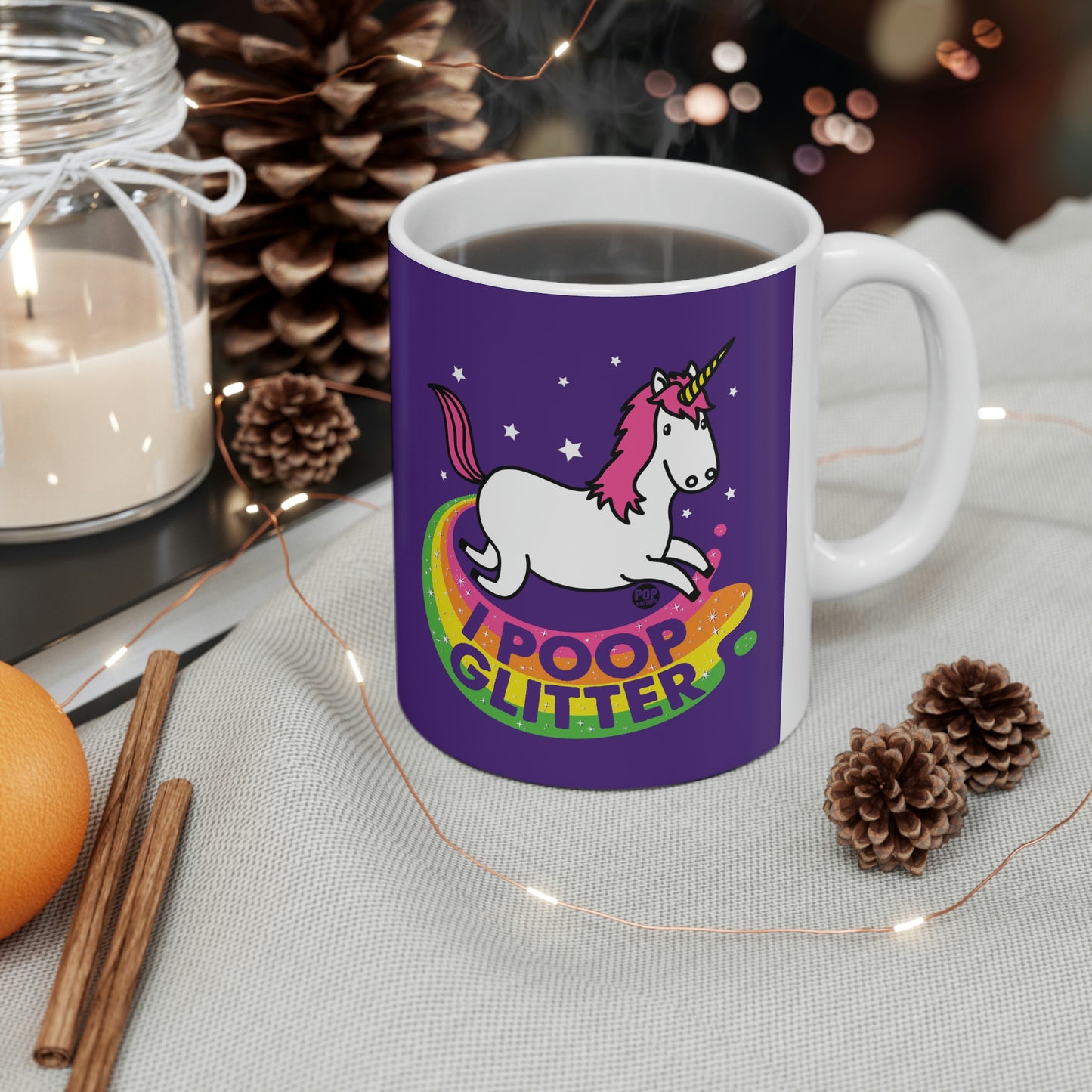 I Poop Glitter Unicorn Coffee Mug