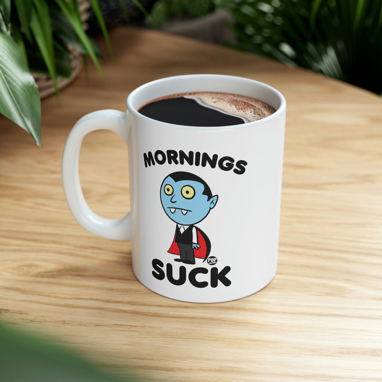 MORNING SUCK DRACULA COFFEE MUG