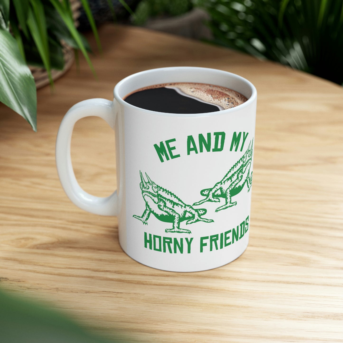 HORNY FRIENDS HORNED TOAD COFFEE MUG