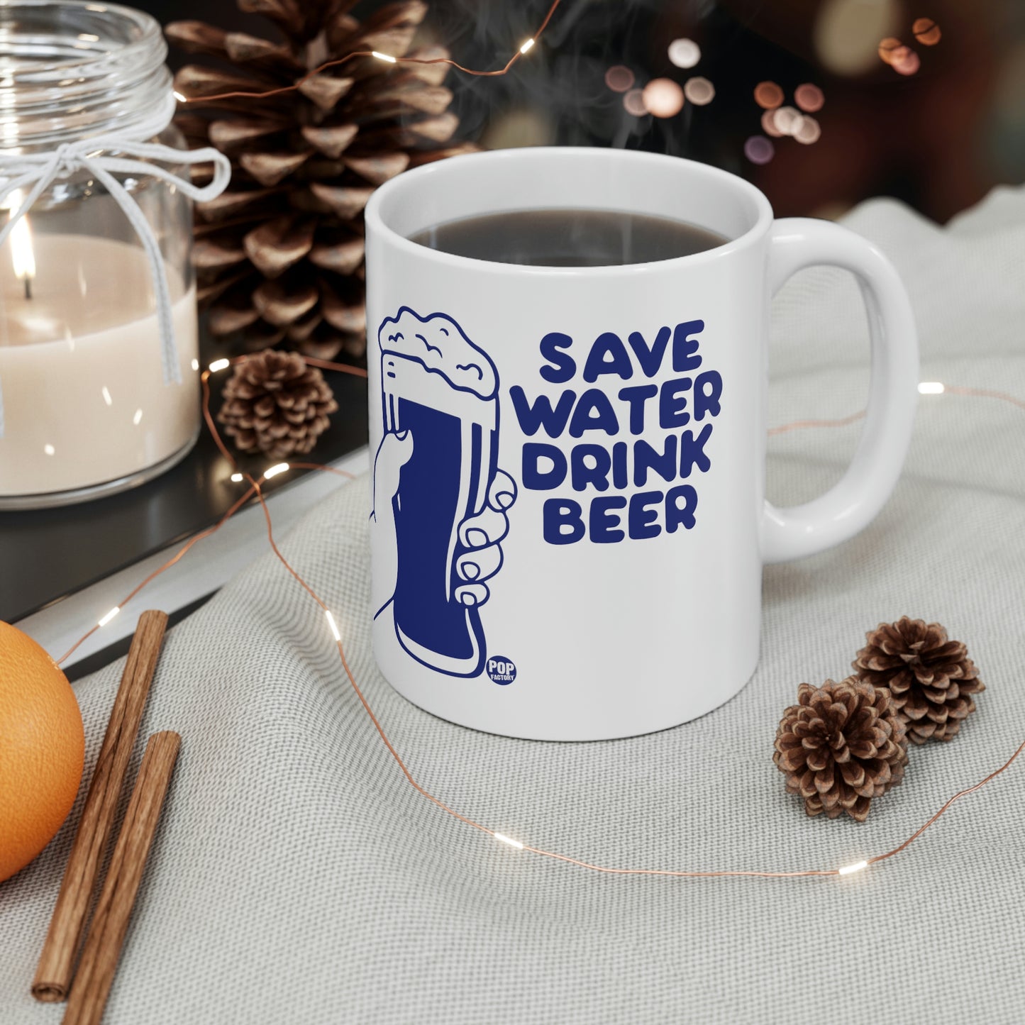 Save Water Drink Beer Mug