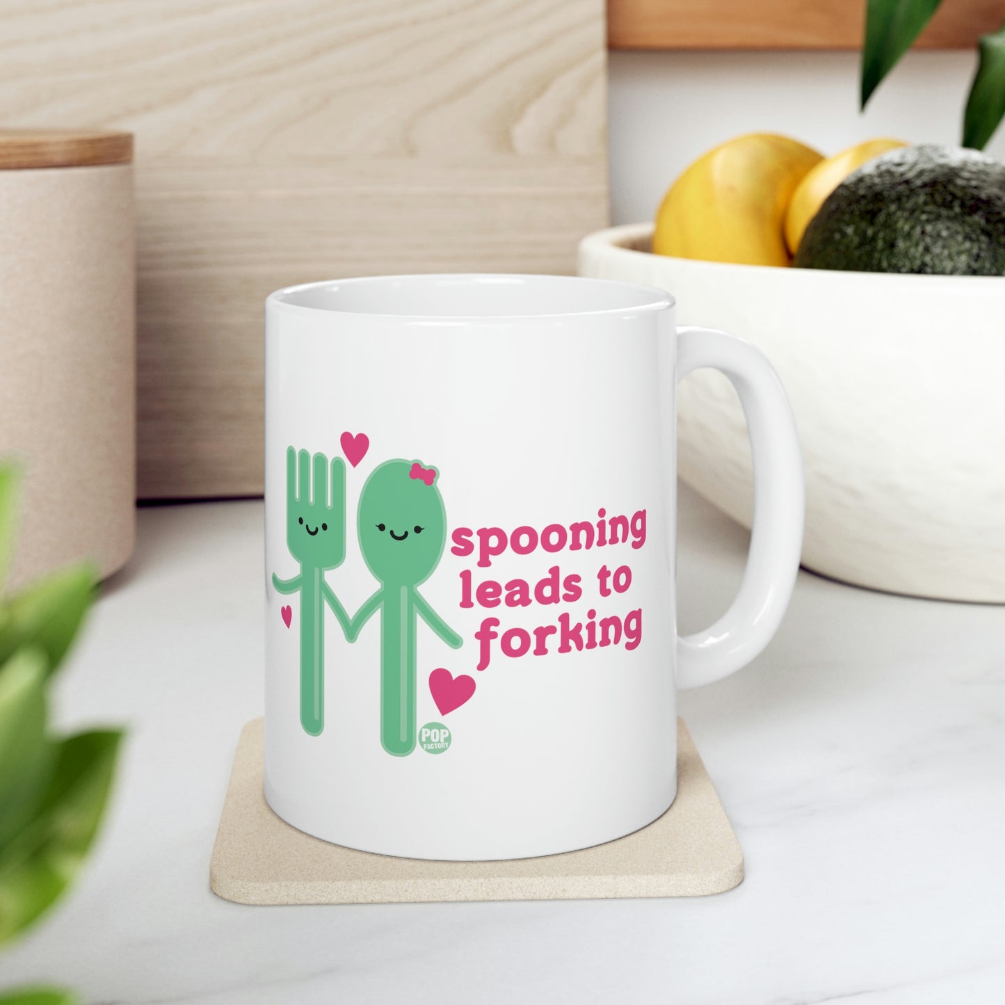 Spooning Leads To Forking Mug