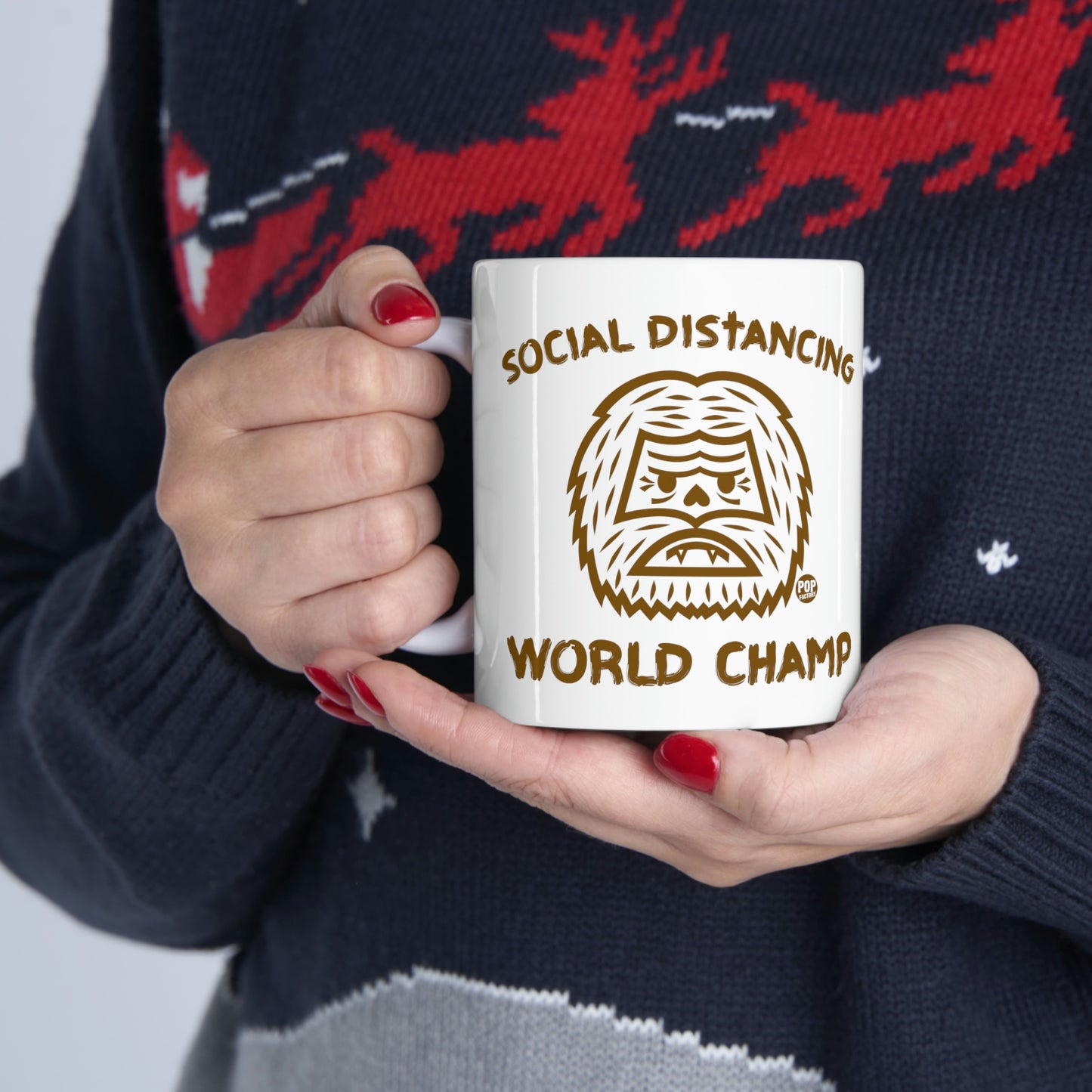 Social Distancing Champ Bigfoot Mug