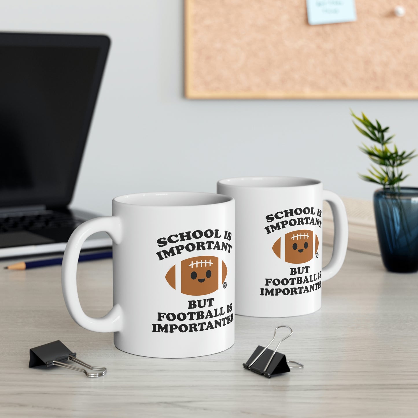School is Important but Football is Importanter Coffee Mug