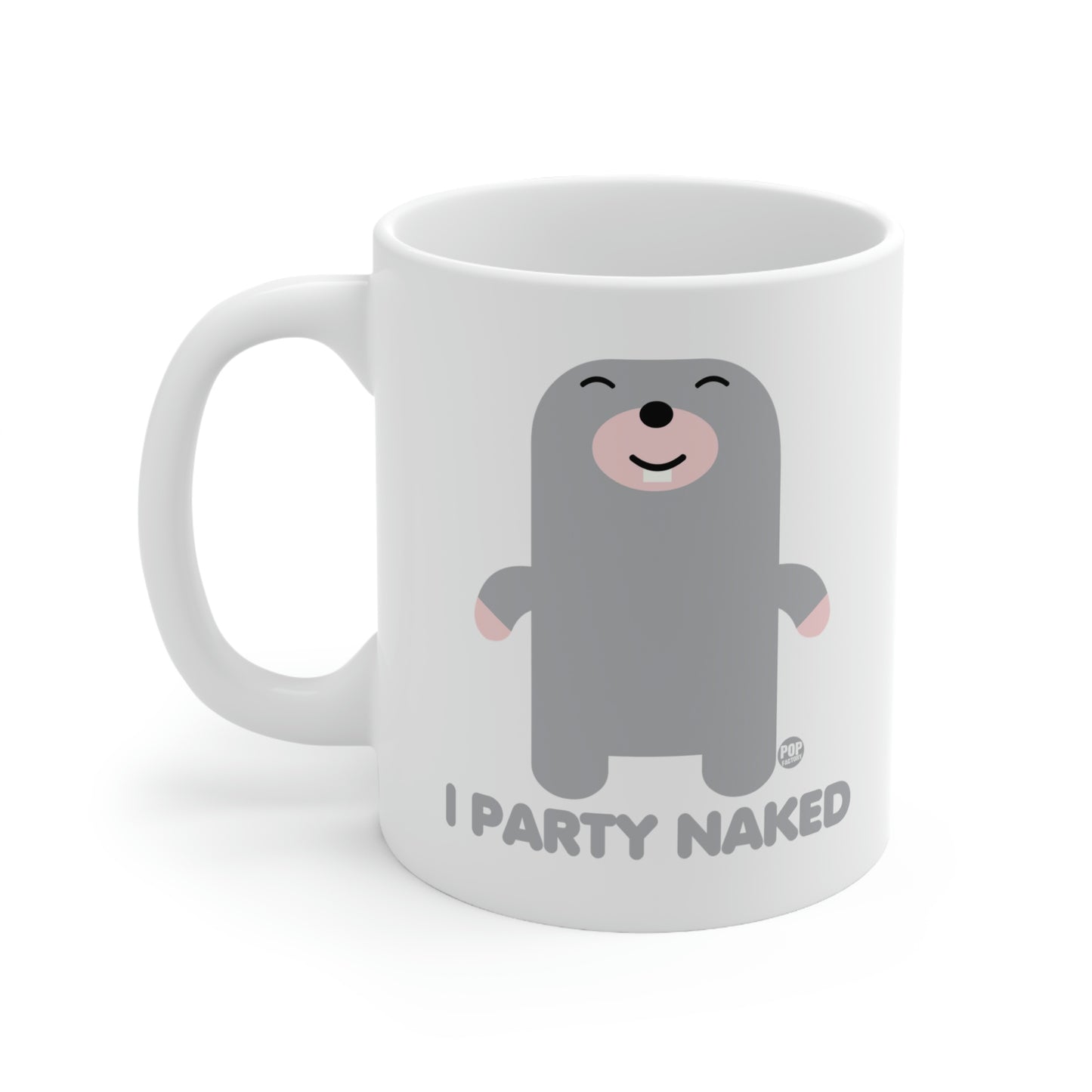 I PARTY NAKED MOLE COFFEE MUG