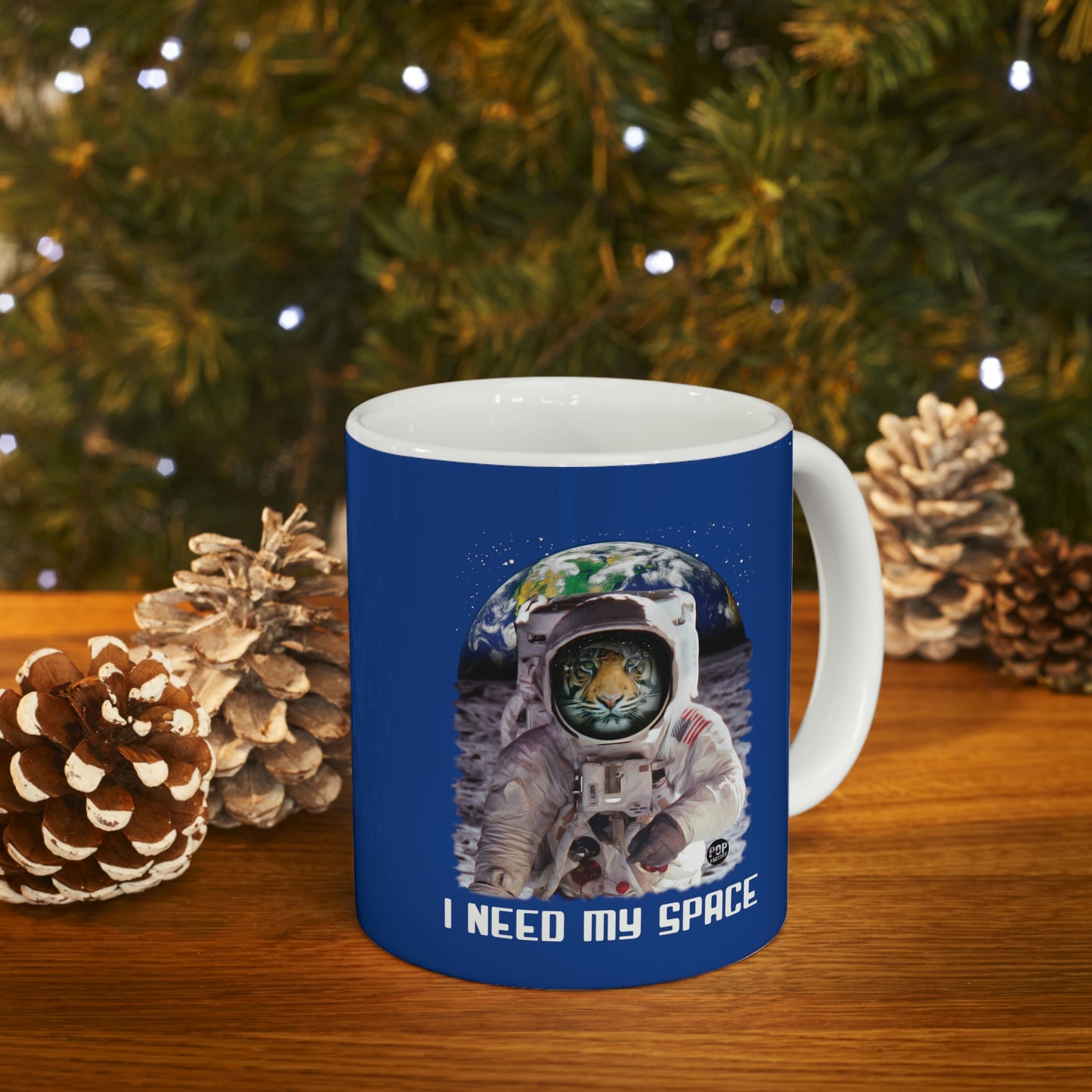 I NEED MY SPACE TIGER COFFEE MUG