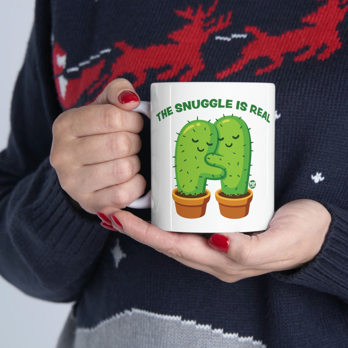 Snuggle Is Real Cactus Mug