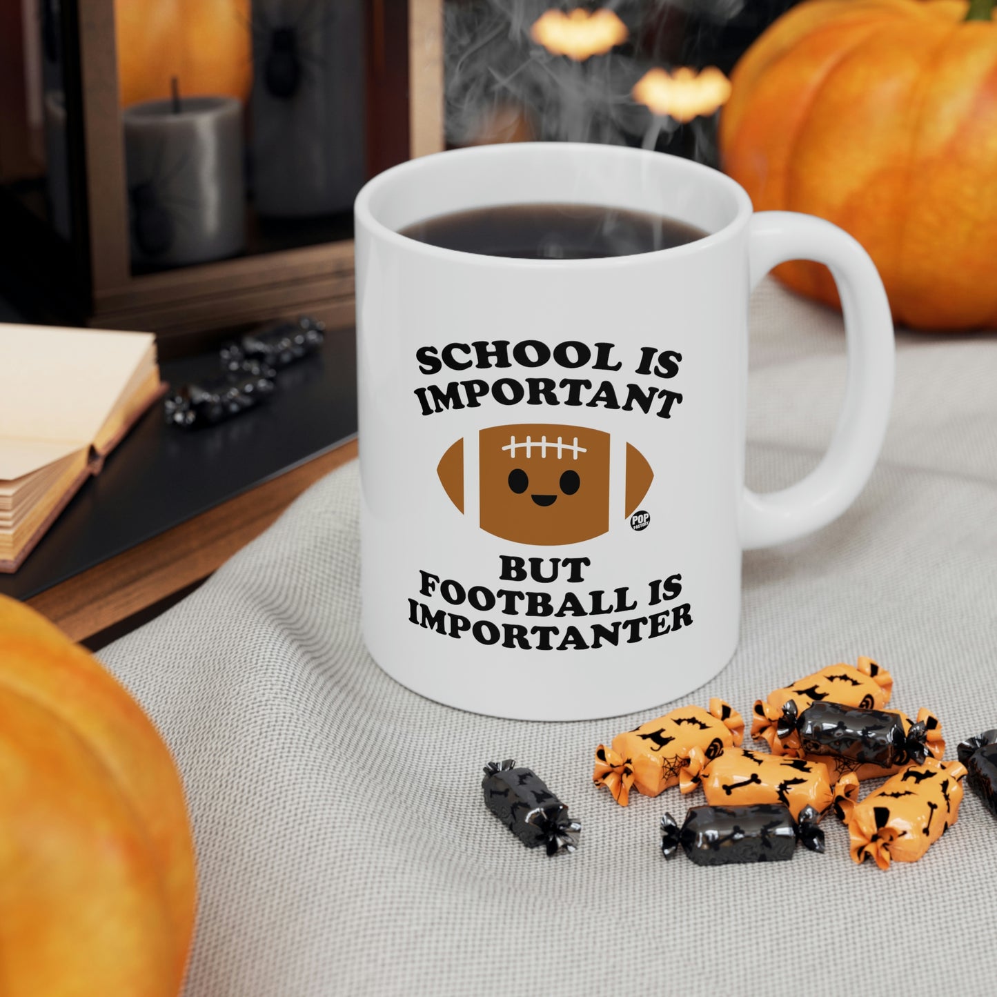 School is Important but Football is Importanter Coffee Mug