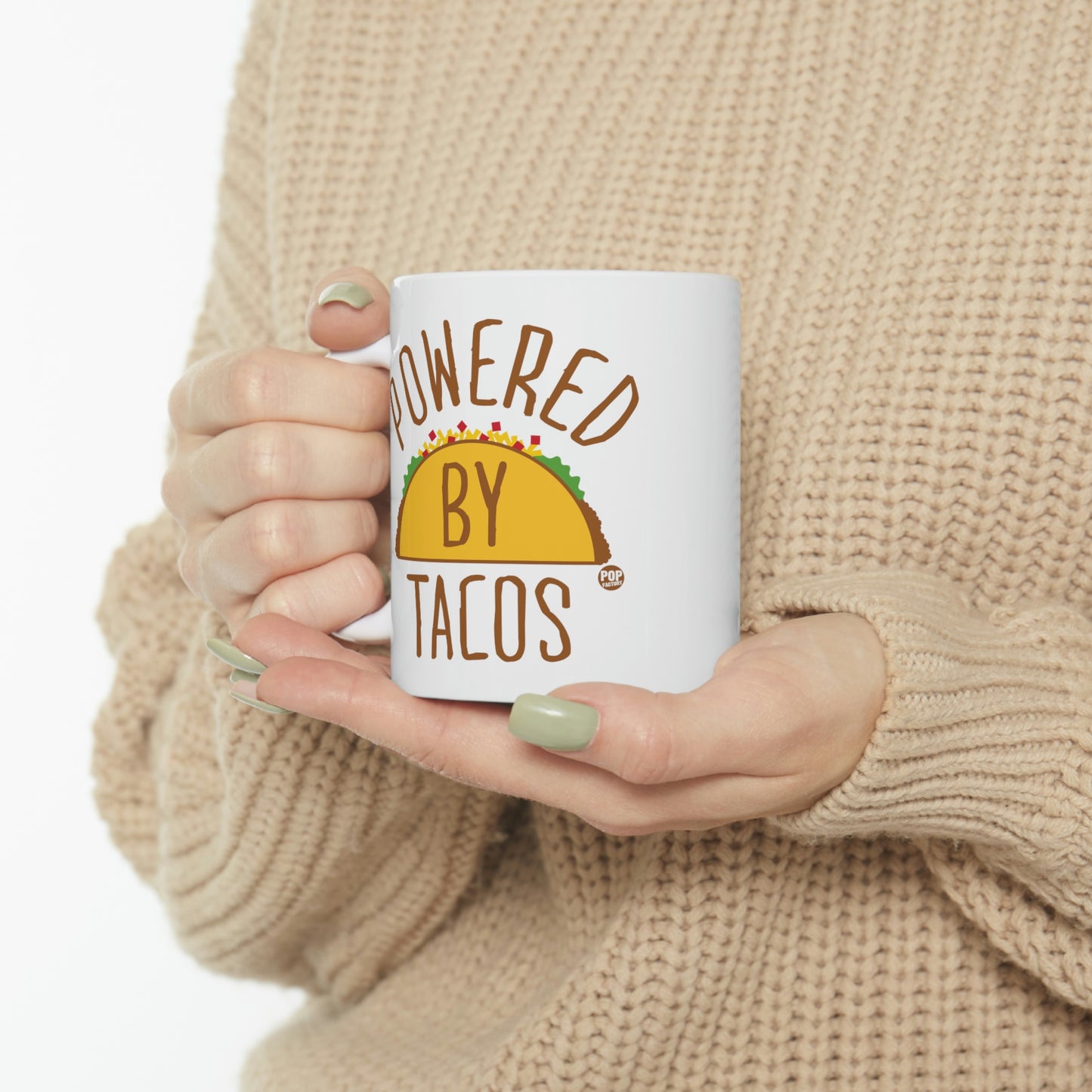 POWERED BY TACOS COFFEE MUG