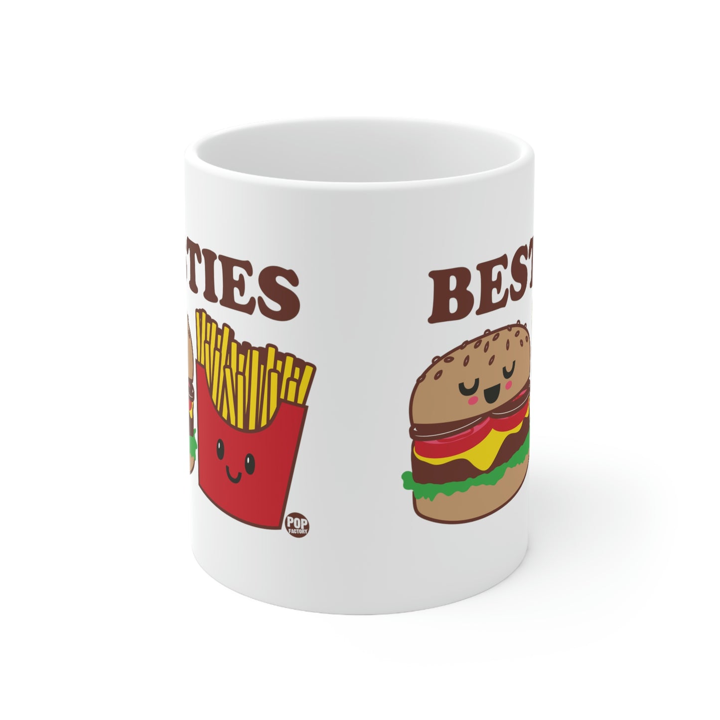 BESTIES BURGER AND FRIES COFFEE MUG