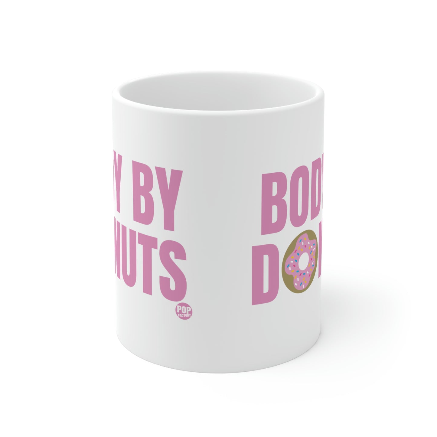 BODY BY DONUTS COFFEE MUG