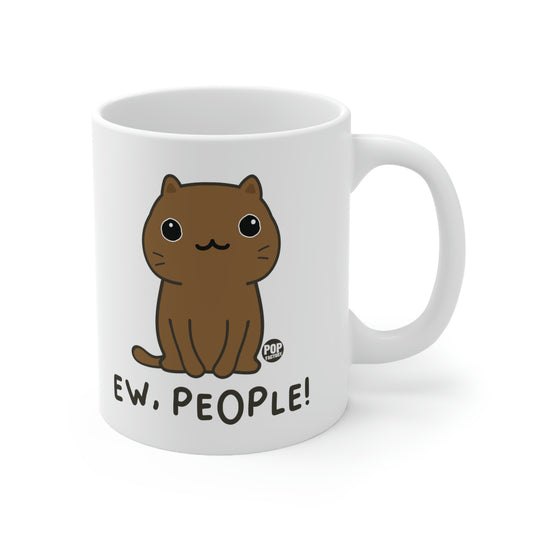 EW PEOPLE CAT COFFEE MUG