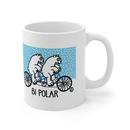 two polar bears riding on a single bicycle