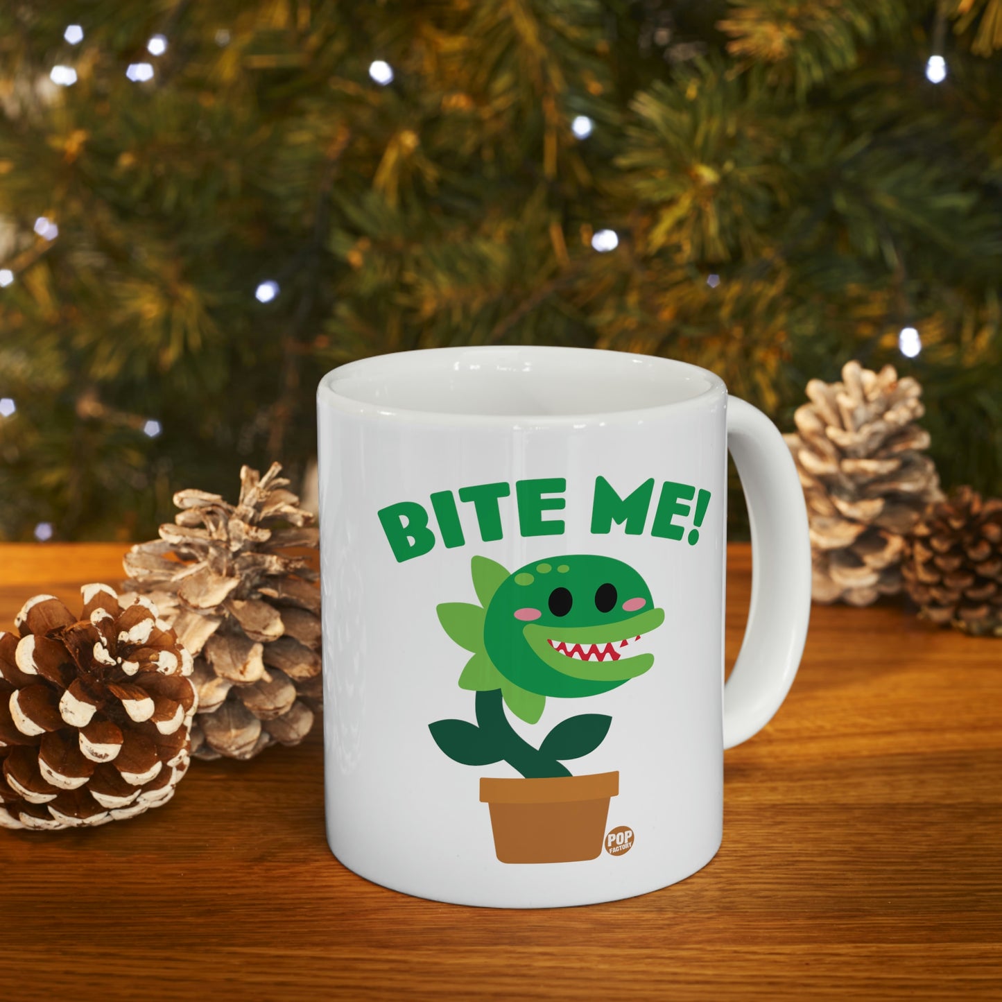 BITE ME VENUS FLYTRAP COFFEE MUG