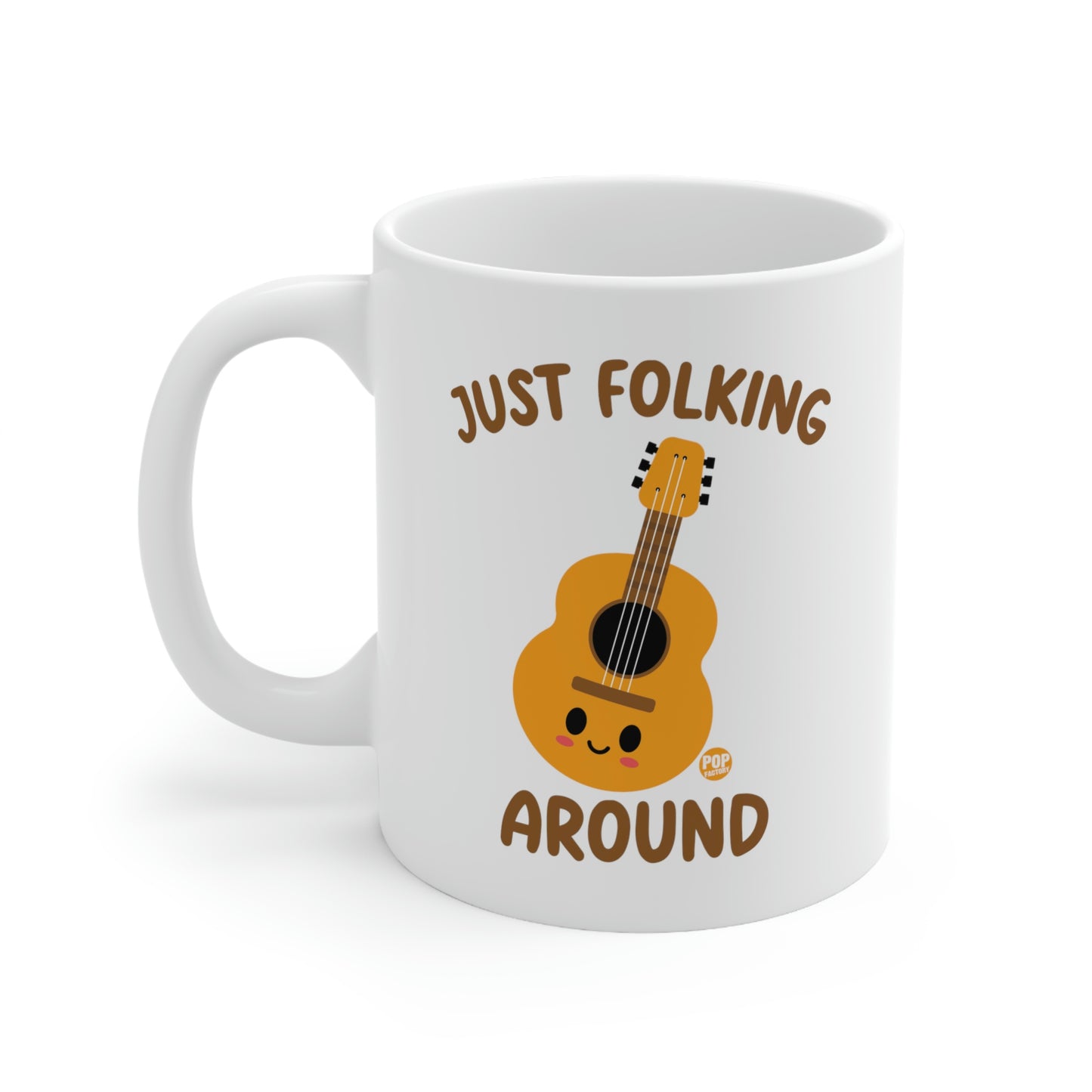 Just Folking Around Guitar Coffee Mug